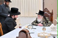הפגישה אמש בין האדמו"ר לשטארק