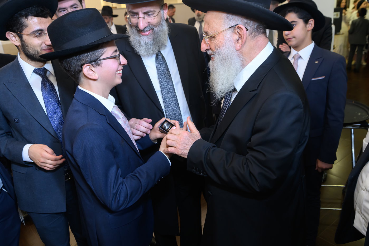 שמחת בר המצווה לנכד רבי אהרן זכאי