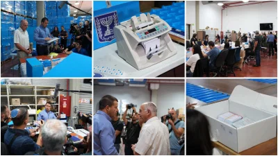 "אי אפשר לגנוב בחירות": נעם סולברג בביקור במרכז הלוגיסטי | 13 יום לבחירות
