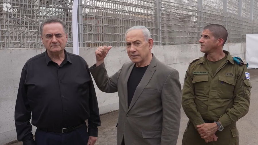 נתניהו בגבול המזרחי של ישראל