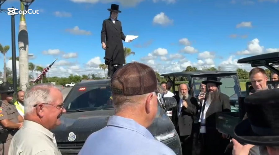 ביקור בכירי הממשל בקהילה החרדית בפלורידה