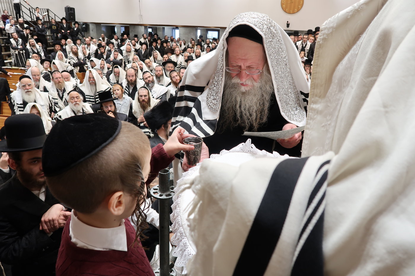 שמחת הברית לנין האדמו"רים מסלונים וקוזמיר
