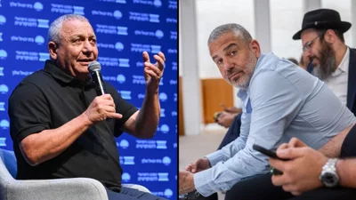 מימין ינול מגל, משמאל גדי איזנקוט