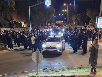 דרמה בערד: מערכת 'צבע שחור' הופעלה בשל 'טעות בזיהוי' - מאות חסידי גור הוזעקו