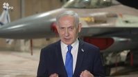 "אל תנסו אותנו, המכה תהיה קשה": ראש הממשלה בבסיס חיל האוויר