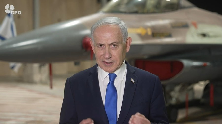 נתניהו בחיל האוויר