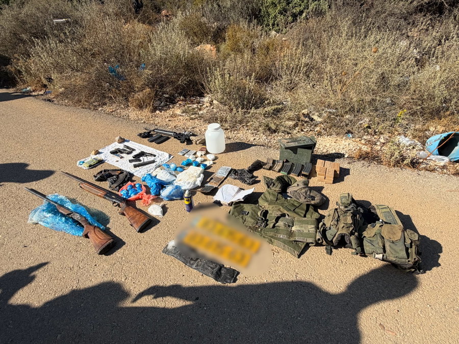 פשיטת ענק בצפון: מצבור האמל"ח והסמים של ארגון 'אבו לטיף' נחשף בשטח פתוח