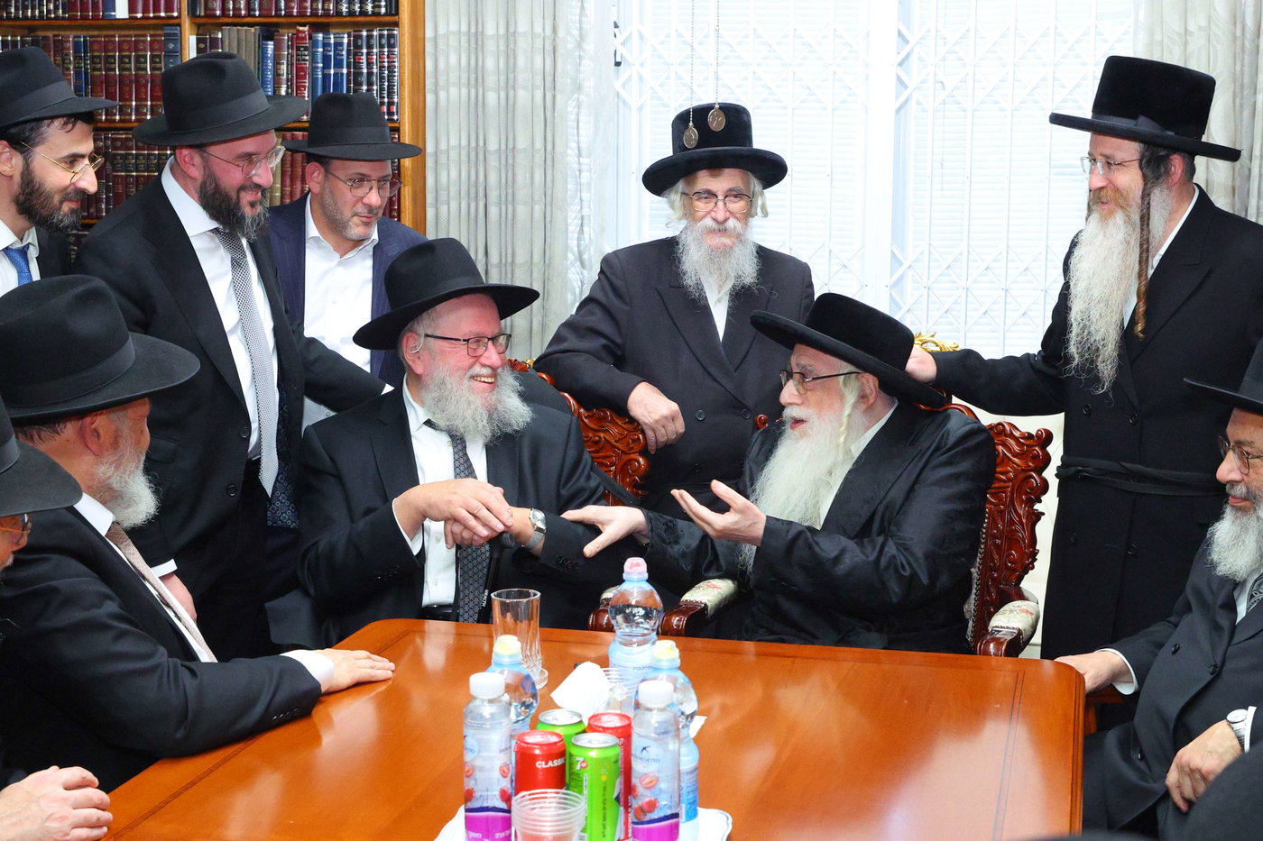 משלחת ראשי הישיבות אצל האדמו"ר מצאנז
