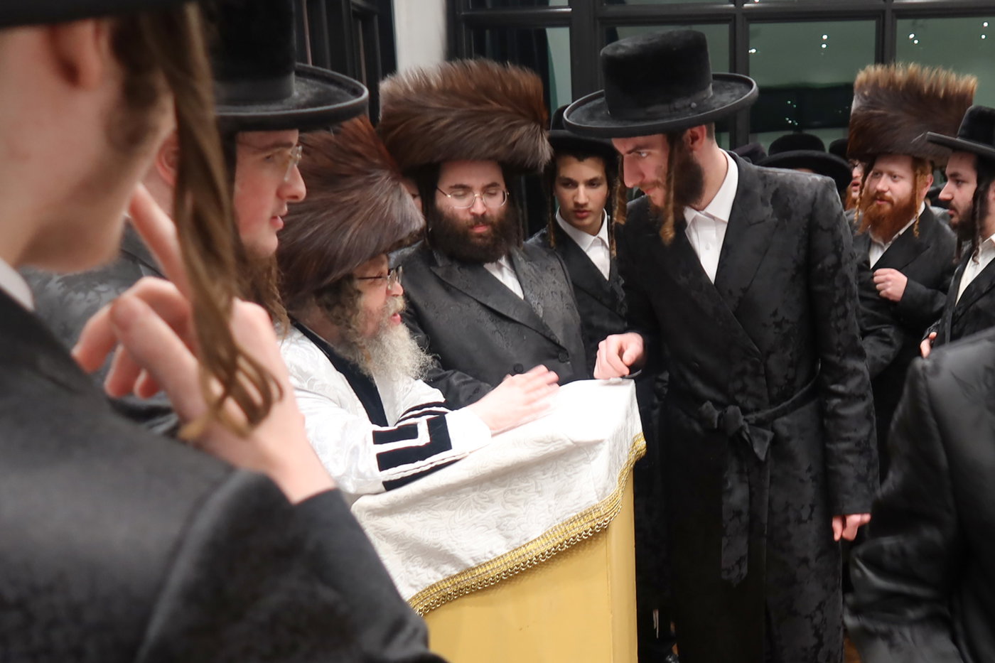 האדמו"ר מקרעטשניף סיגעט בביקור בארה"ב