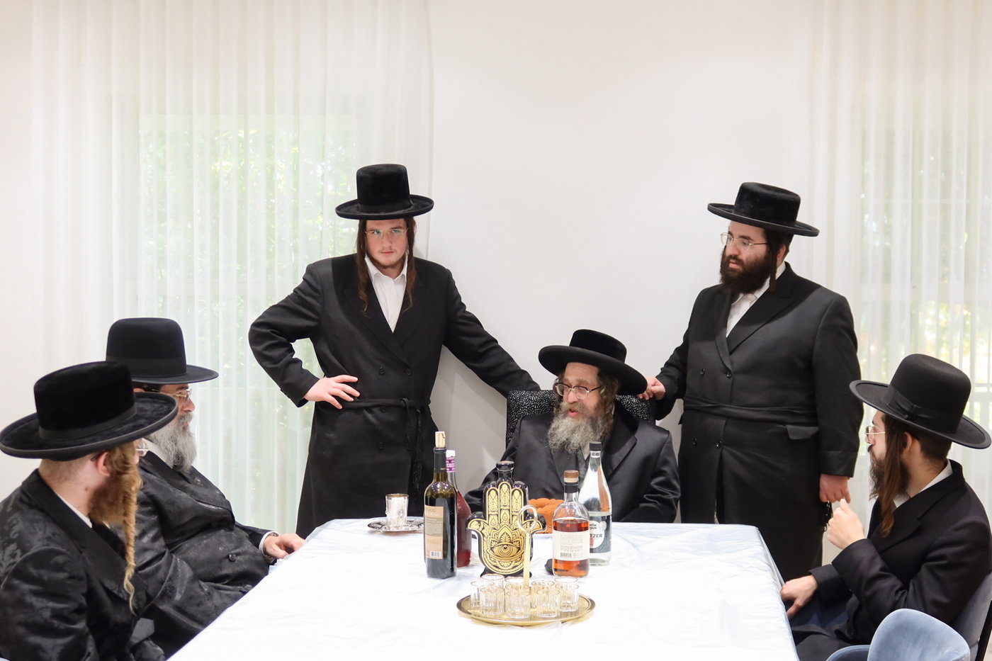 האדמו"ר מקרעטשניף סיגעט בביקור בארה"ב