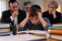 ילד מתקשה והורים מודאגים
