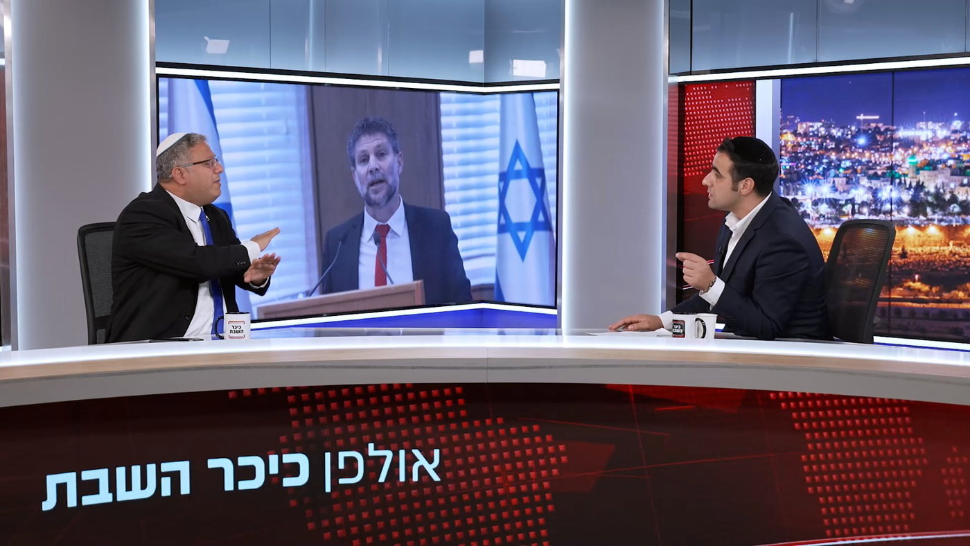 השר איתמר בן גביר בריאיון באולפן 'כיכר השבת'