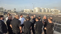 ההיערכות במקום העצרת