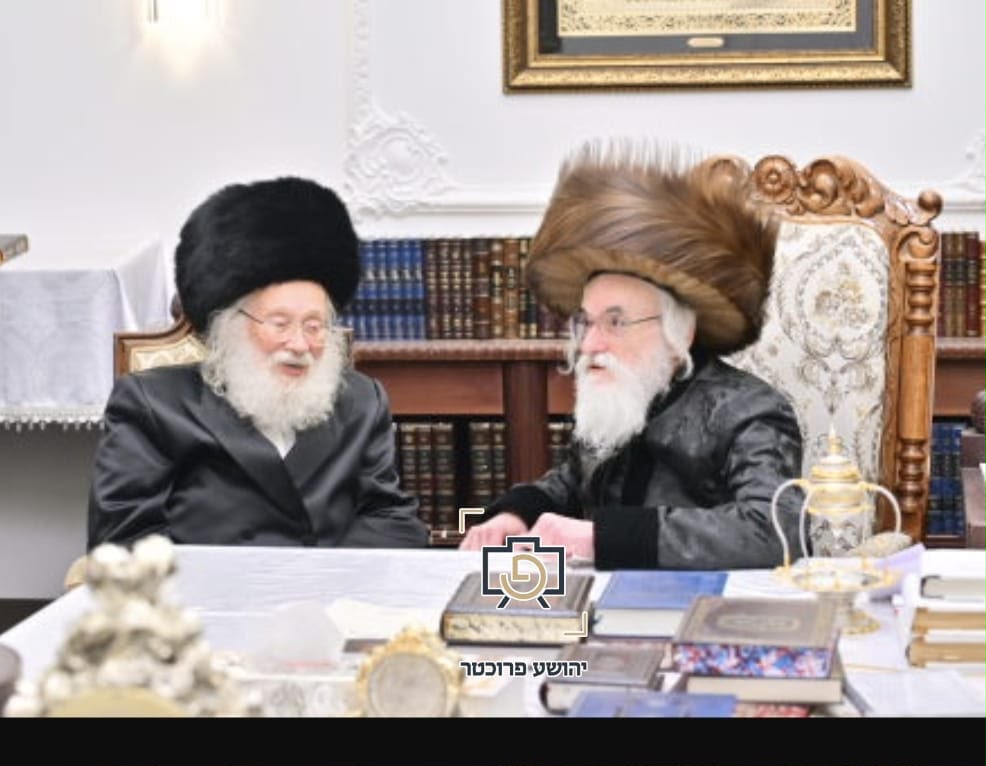הפגישה של האדמו"ר עם הרב סילמן
