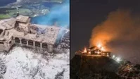 "קן הנשרים" בוער: מעון הנופש של היטלר ימ"ש הוצת בידי אלמוני | צפו