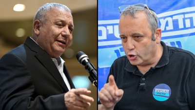 מימין גלעד קריב, משמאל גדי איזנקוט