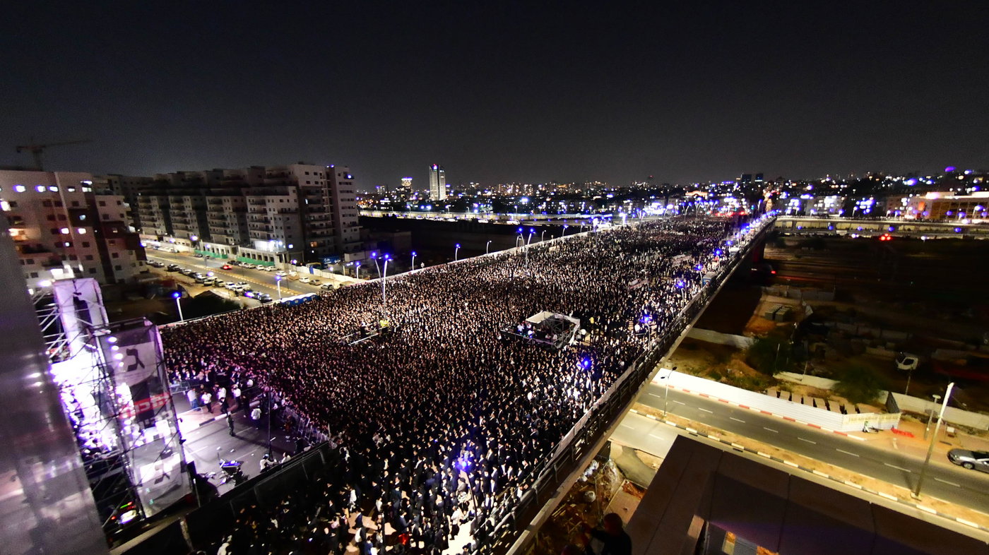 עצרת הרבבות לקראת הבחירות בבני ברק