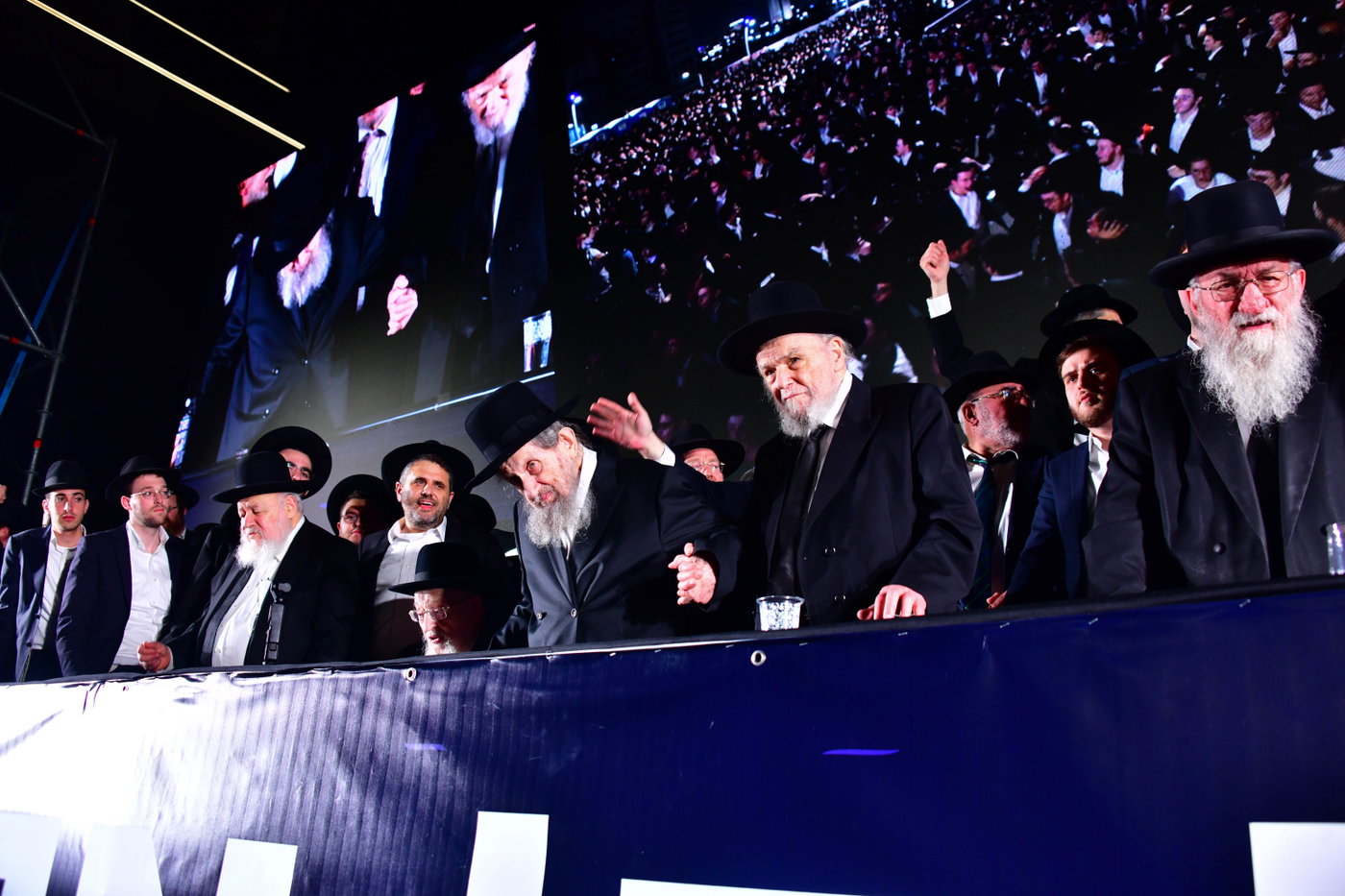 עצרת הרבבות לקראת הבחירות בבני ברק