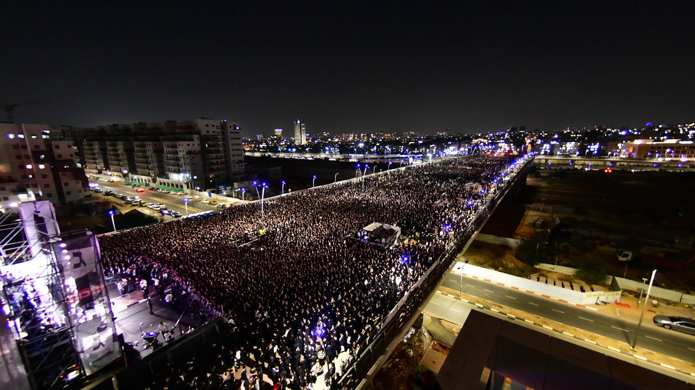 עצרת הרבבות לקראת הבחירות בבני ברק