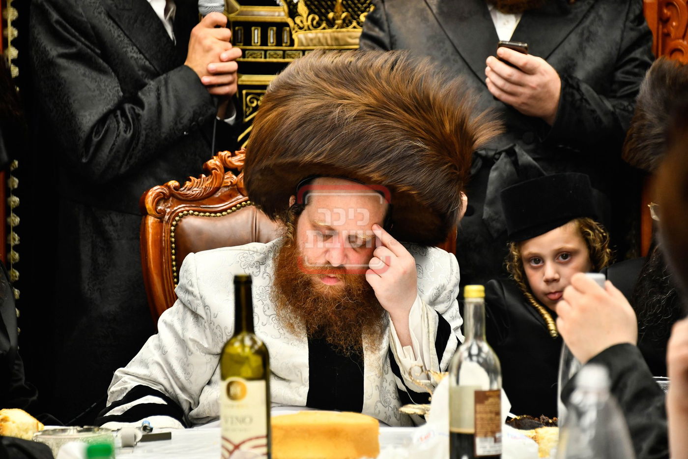 האדמו"ר ממיאלען שבת ראשונה במתחם הסופרים 