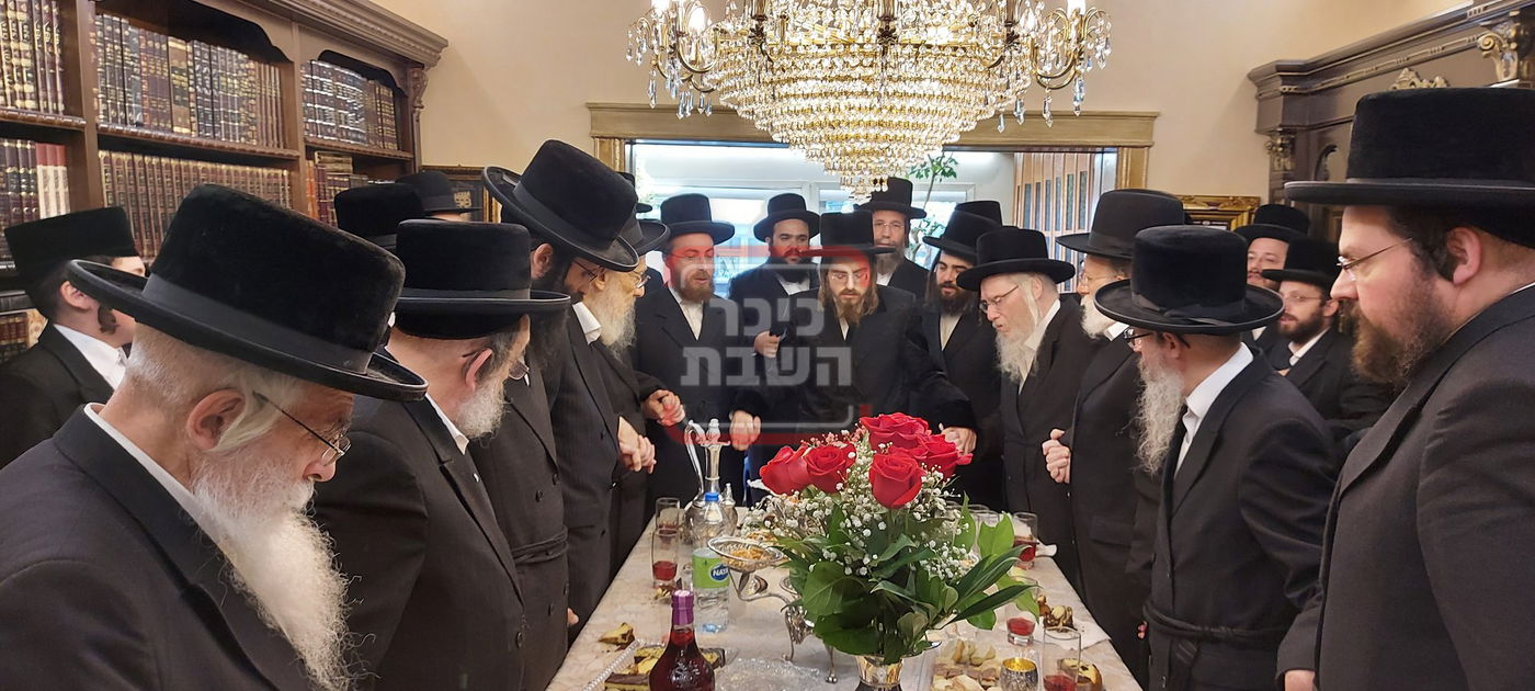 האדמו"ר מסאדיגורה במעמד קבלת פנים בבית האכסניה במאנטריאל