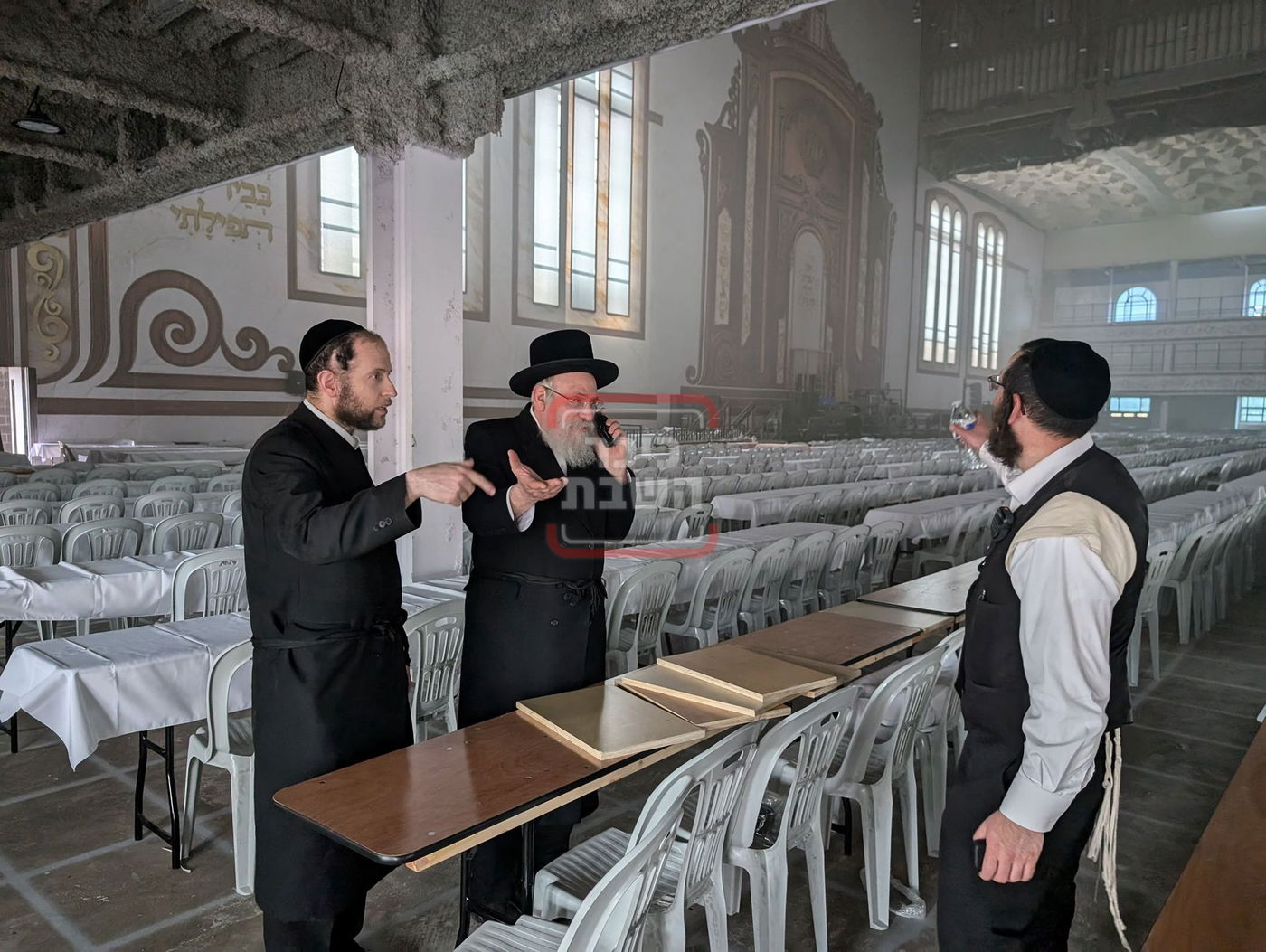 השריפה בביהמ"ד החדש ד'סקווירא