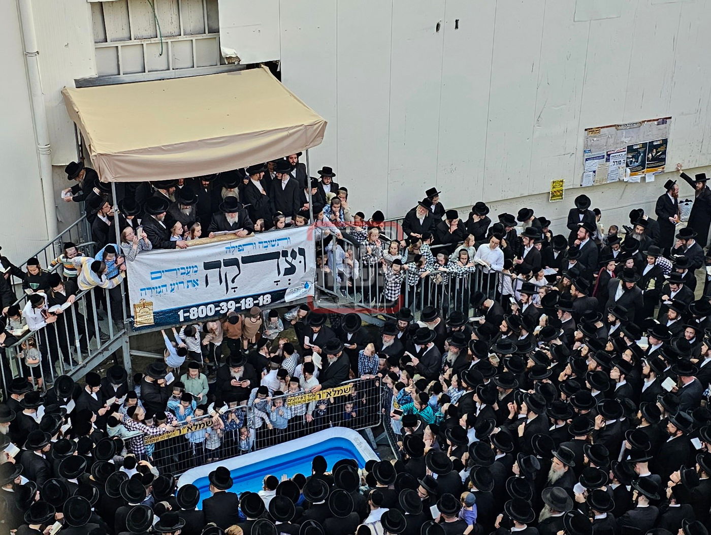 האדמו"ר מויז'ניץ במנהג תשליך 