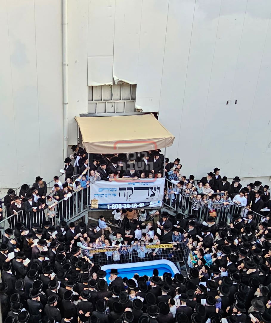 האדמו"ר מויז'ניץ במנהג תשליך 