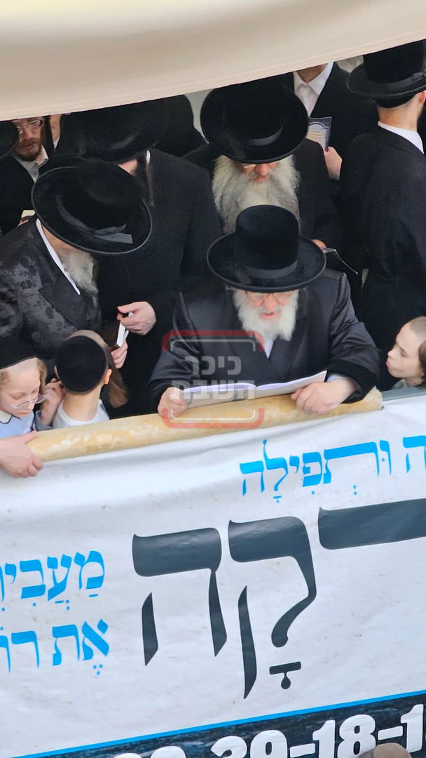 האדמו"ר מויז'ניץ במנהג תשליך 