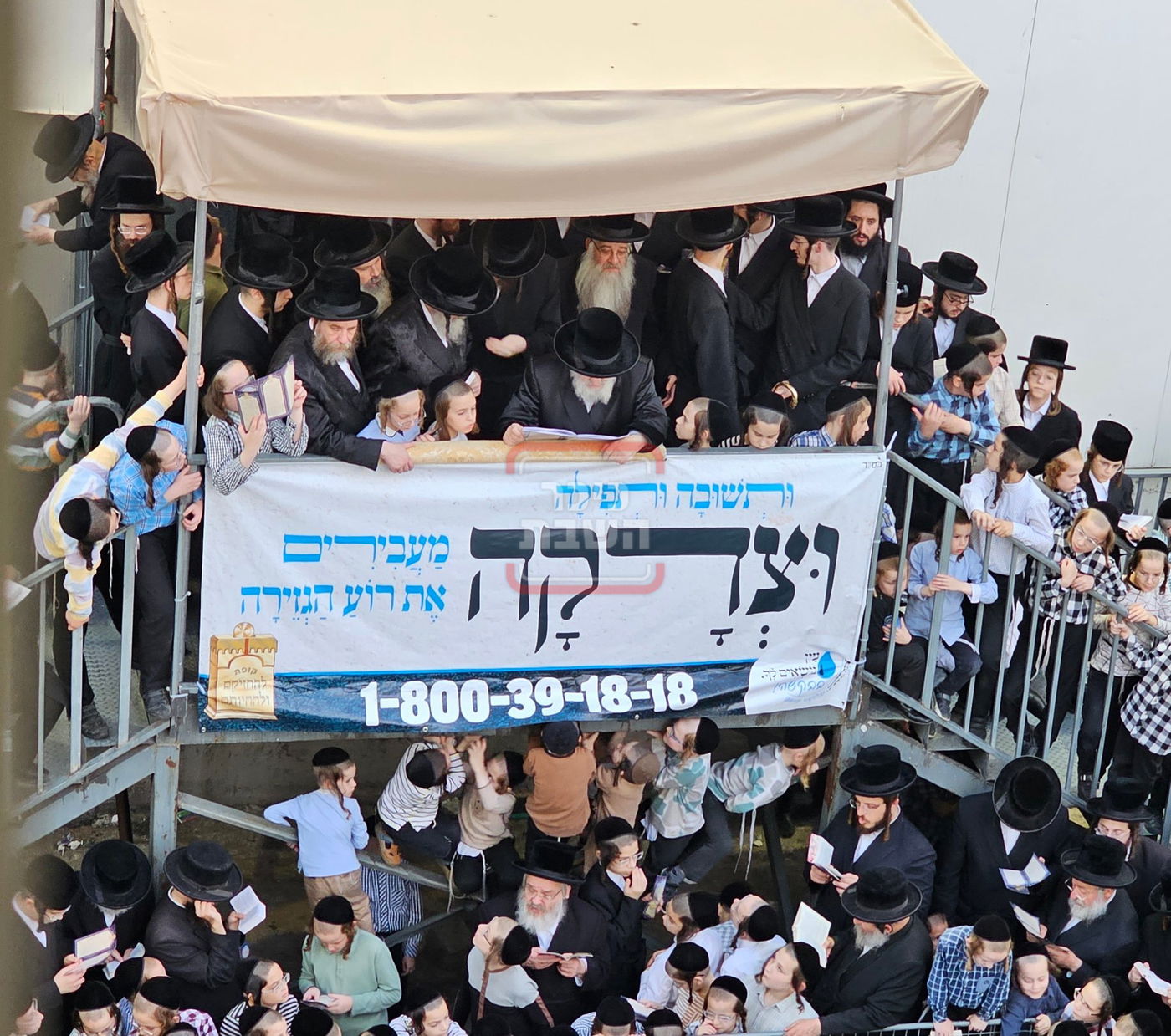 האדמו"ר מויז'ניץ במנהג תשליך 