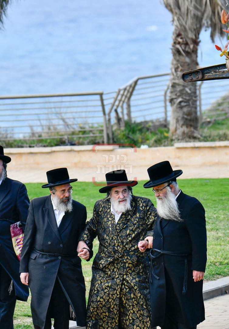 האדמו"ר מויז'ניץ בנאות דשא בנתניה