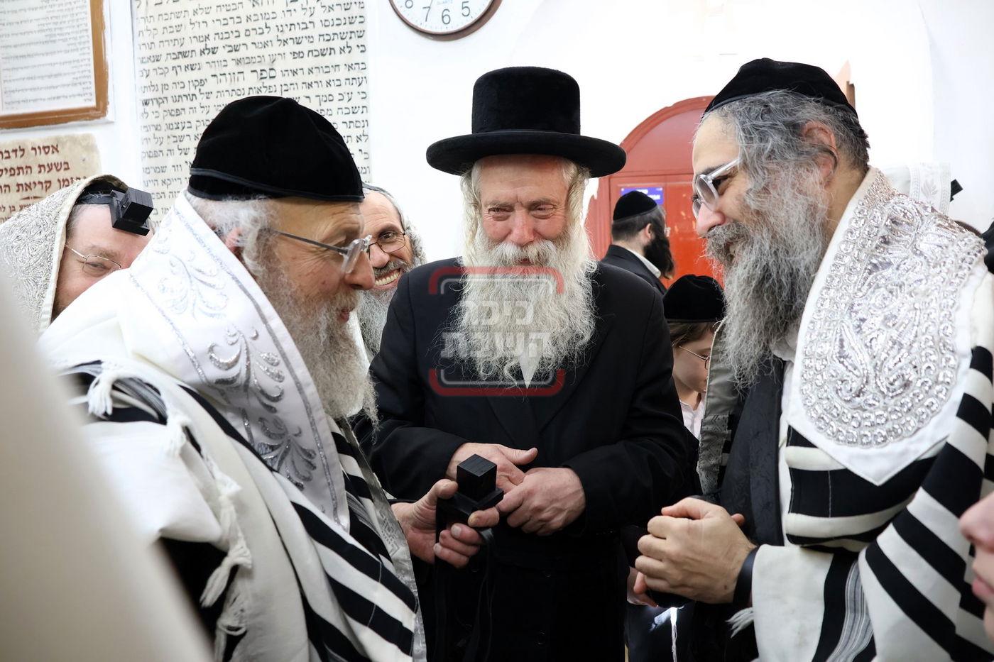 האדמו"ר מפינסק קרלין בשב"ק לך לך באתרא קדישא מירון