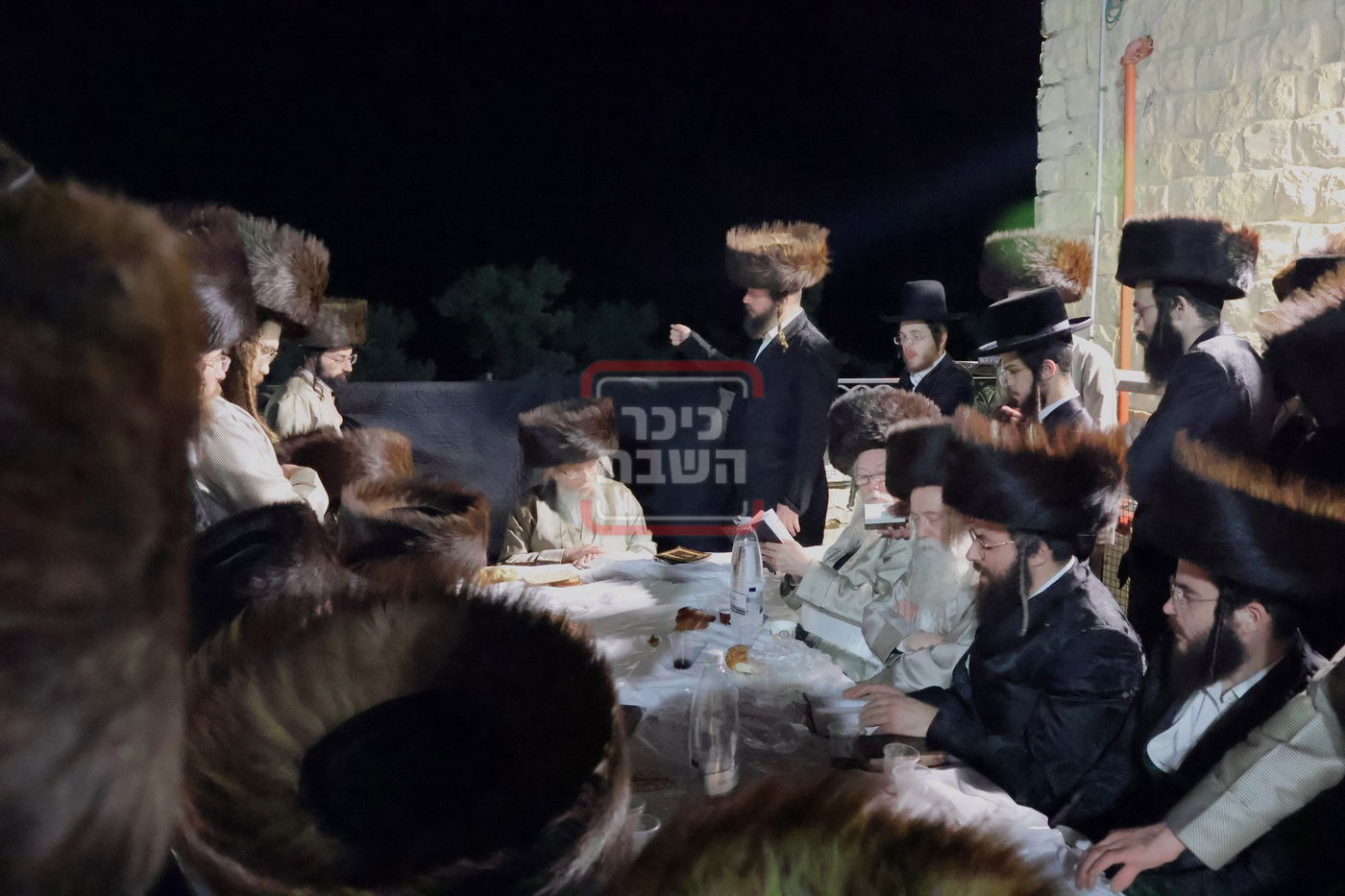 האדמו"ר מפינסק קרלין בשב"ק לך לך באתרא קדישא מירון