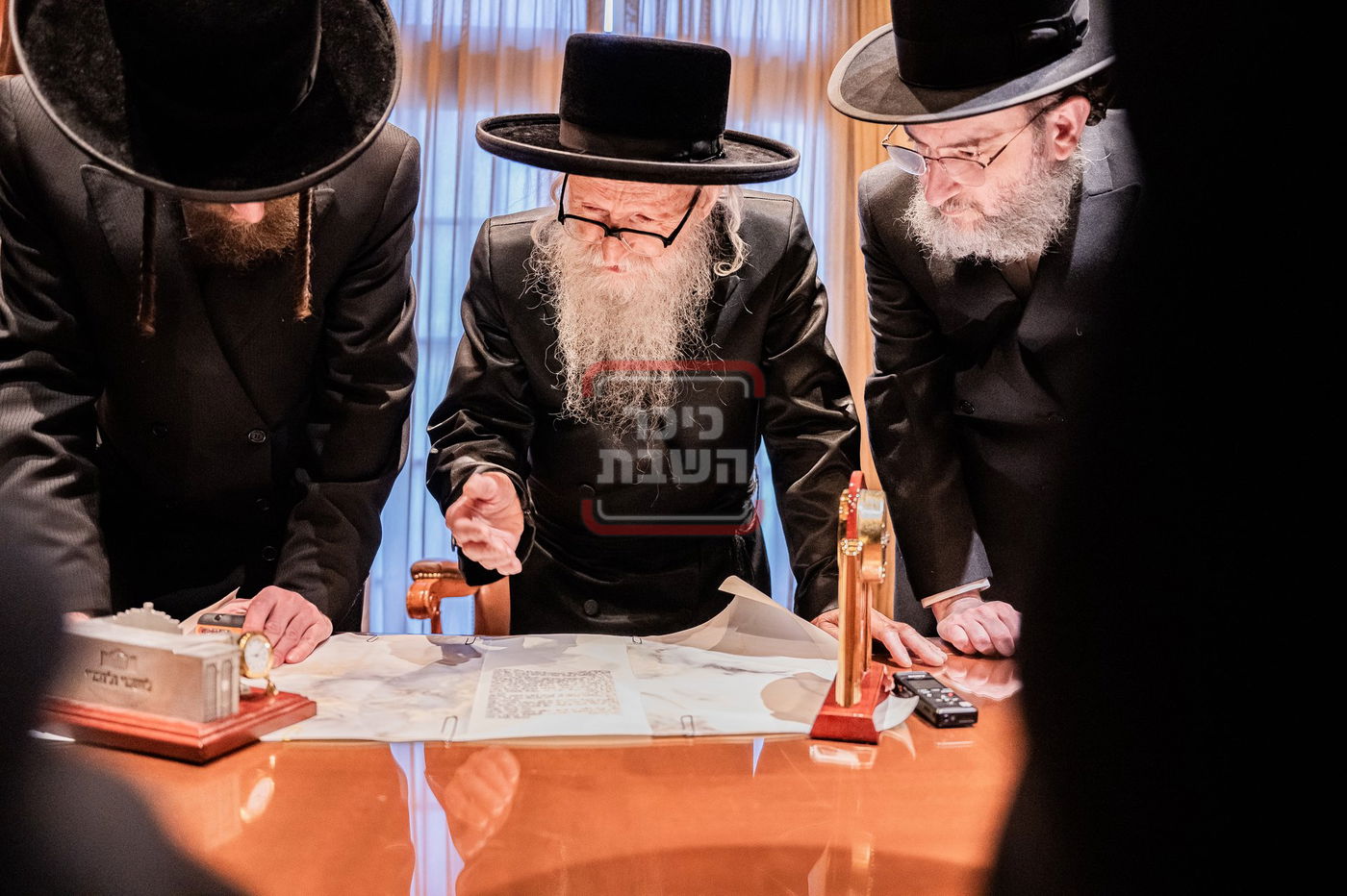 האדמו"ר מסערדאהעלי בביקור בקריית יואל