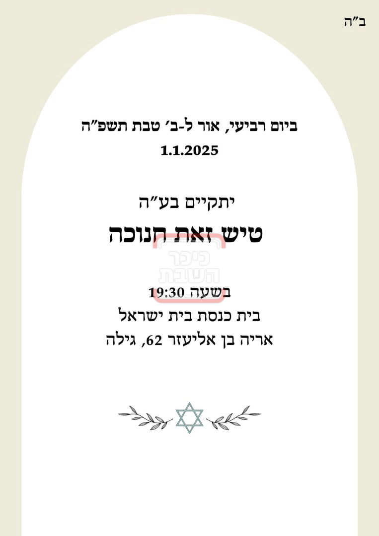 זמני הדלקת נרות חנוכה בחצה"ק פאשקאן