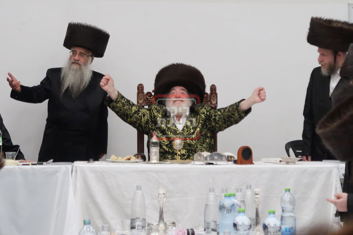 שמחת הפארשפיל לרגל נישואי נכדת האדמו"ר מויז'ניץ 