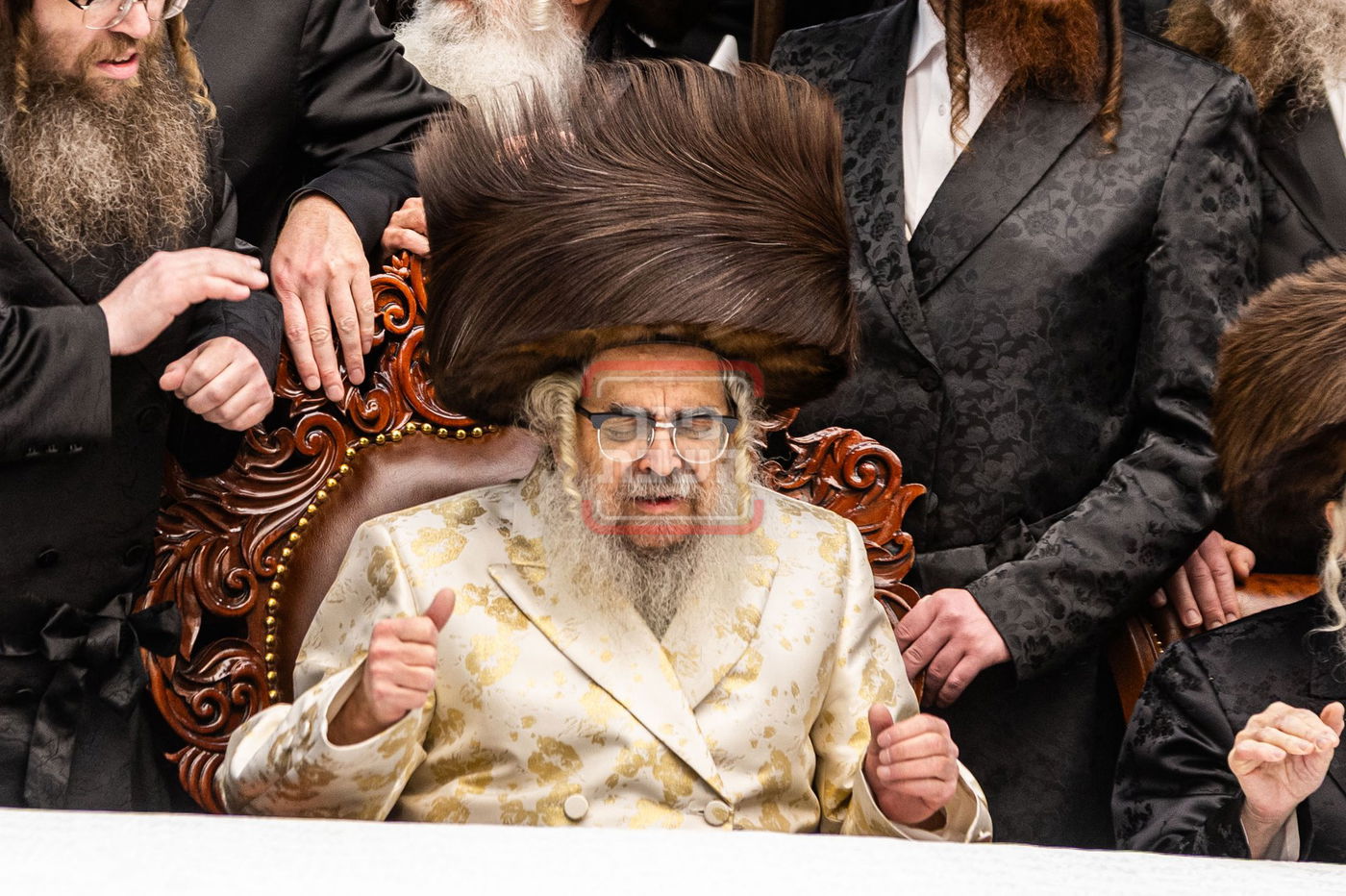 מעמד פדיון פטר חמור בסאטמר בהשתתפות האדמו"ר מסערדאהעלי