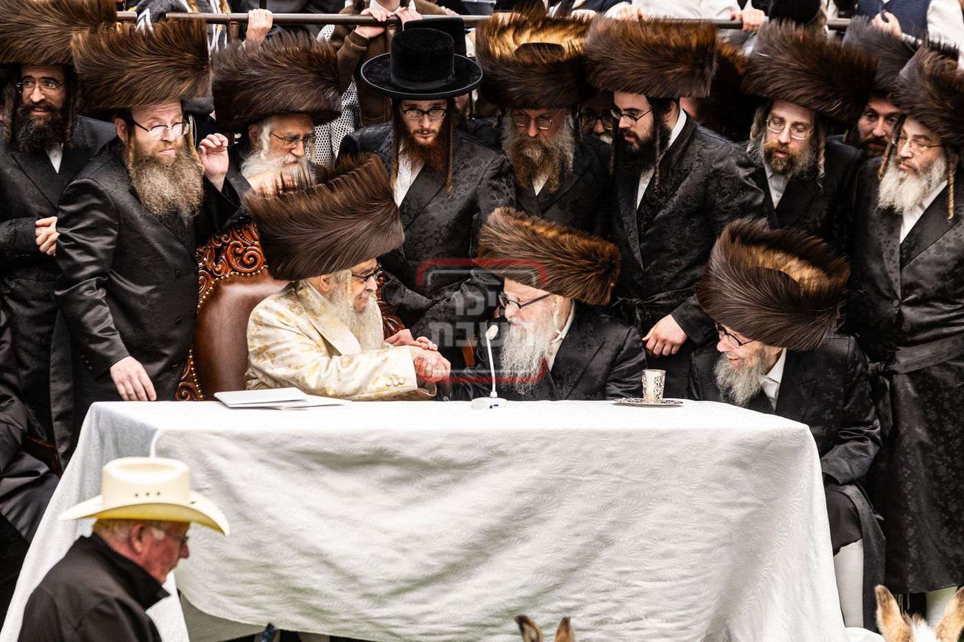 מעמד פדיון פטר חמור בסאטמר בהשתתפות האדמו"ר מסערדאהעלי