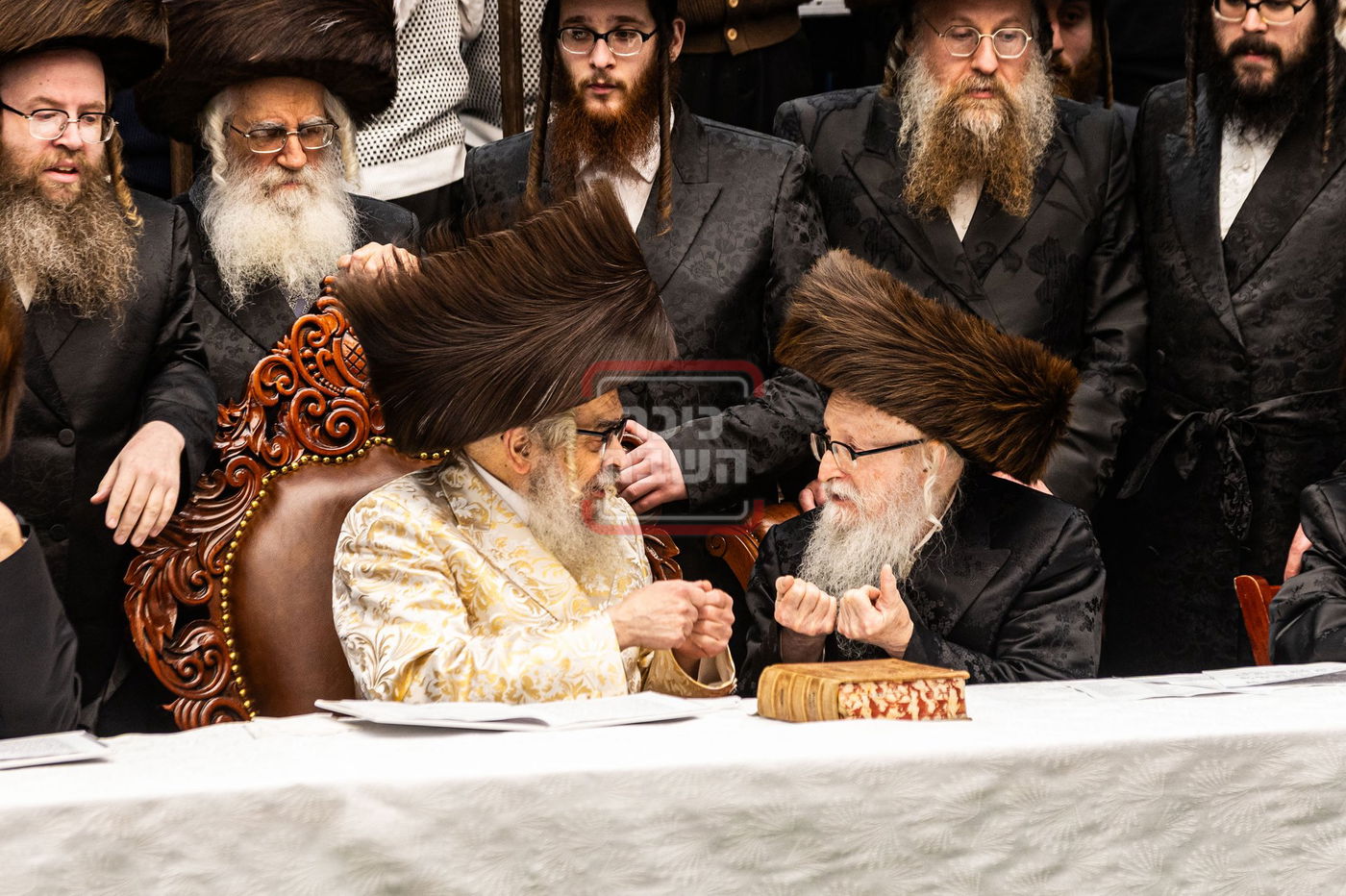 מעמד פדיון פטר חמור בסאטמר בהשתתפות האדמו"ר מסערדאהעלי