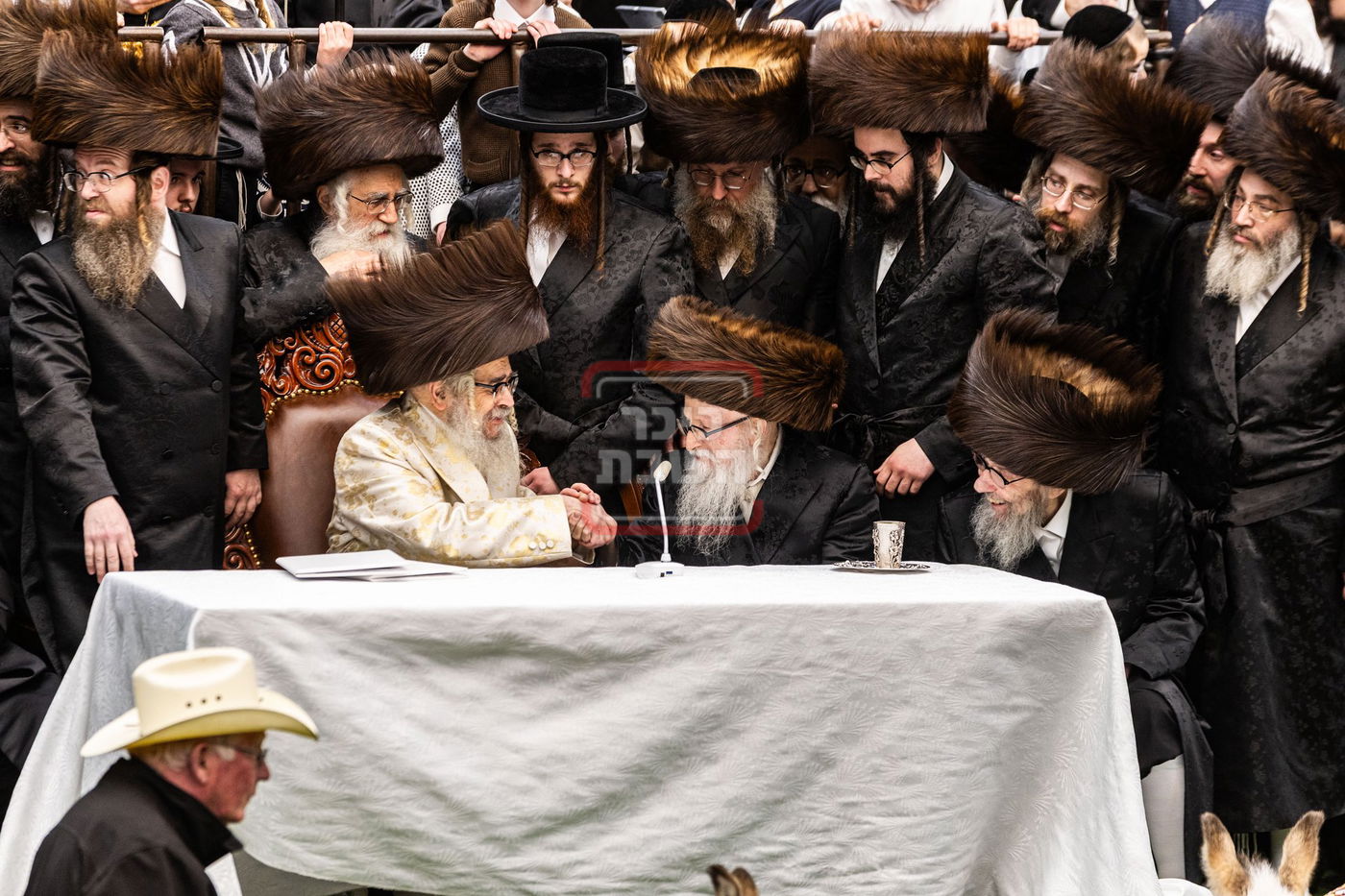 מעמד פדיון פטר חמור בסאטמר בהשתתפות האדמו"ר מסערדאהעלי