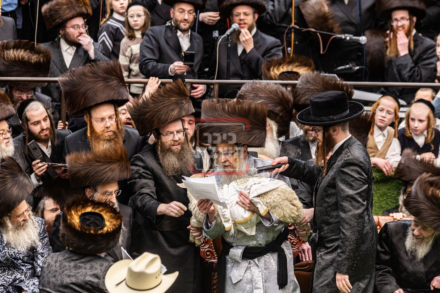 מעמד פדיון פטר חמור בסאטמר בהשתתפות האדמו"ר מסערדאהעלי