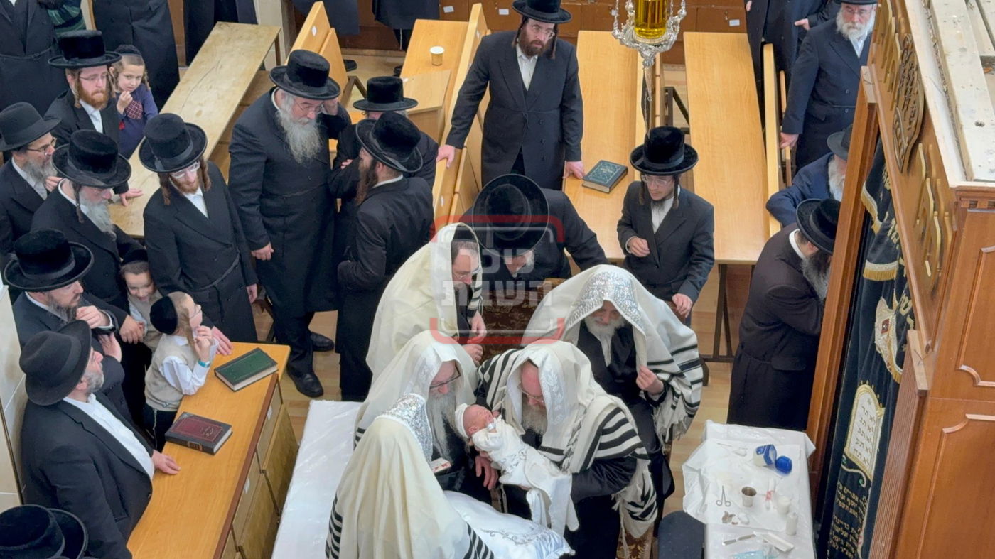 האדמו"ר מויז'ניץ ירושלים בביקור בלונדון