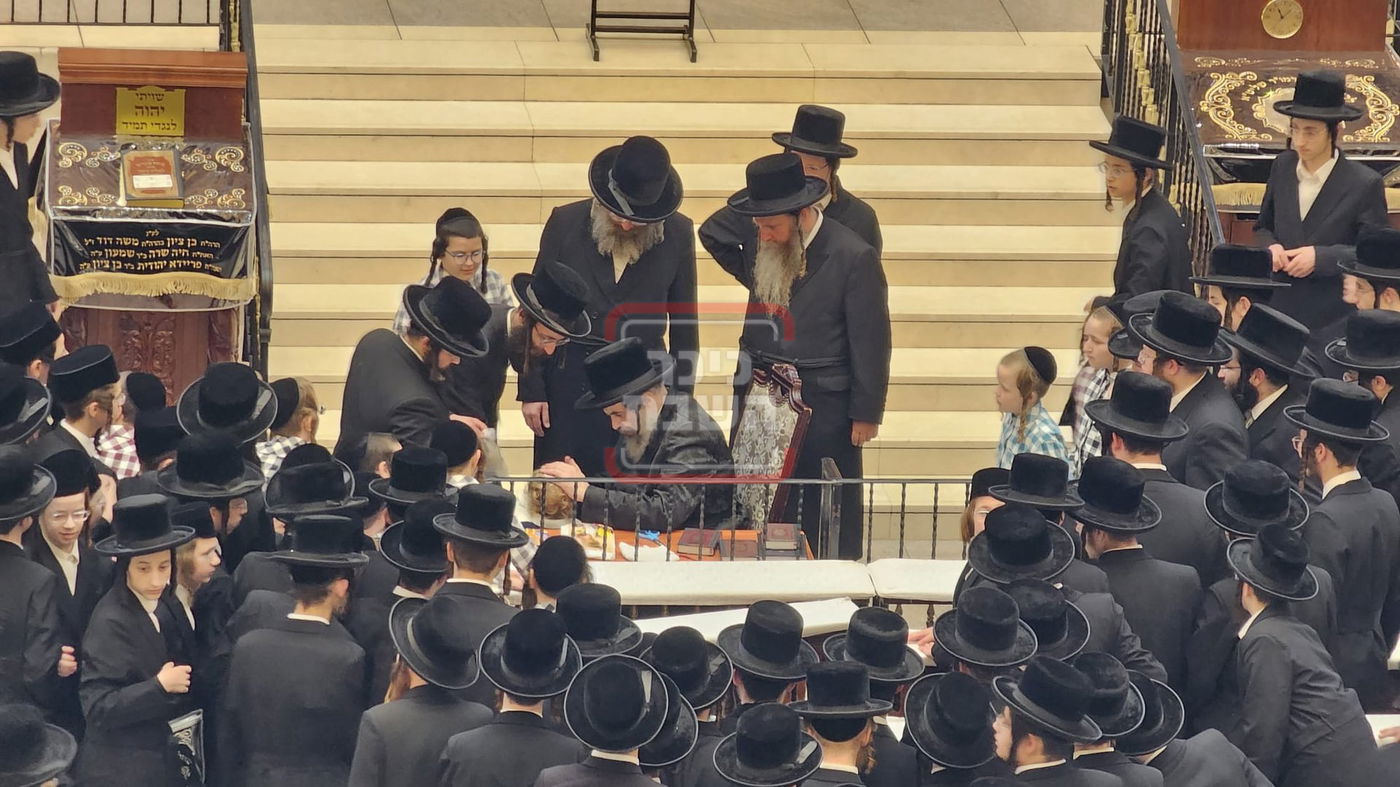 הרה"צ רבי חיים מאיר הגר, אב"ד קריית ויז'ניץ בחלאקעס ביום ל"ג בעומר