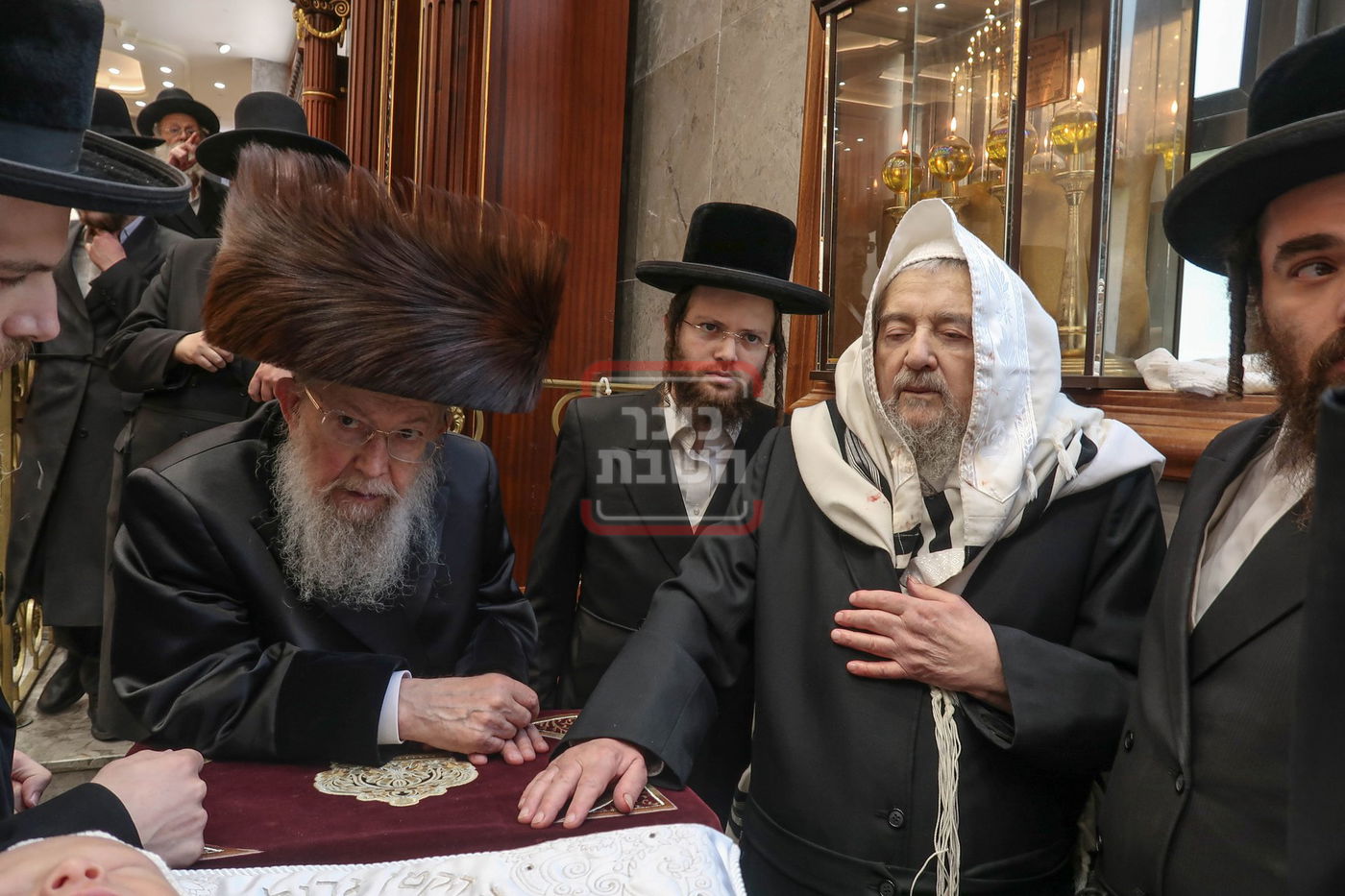 הגה"צ רבי יעקב מאיר שעכטר בברית לנין האדמו"ר מסלונים