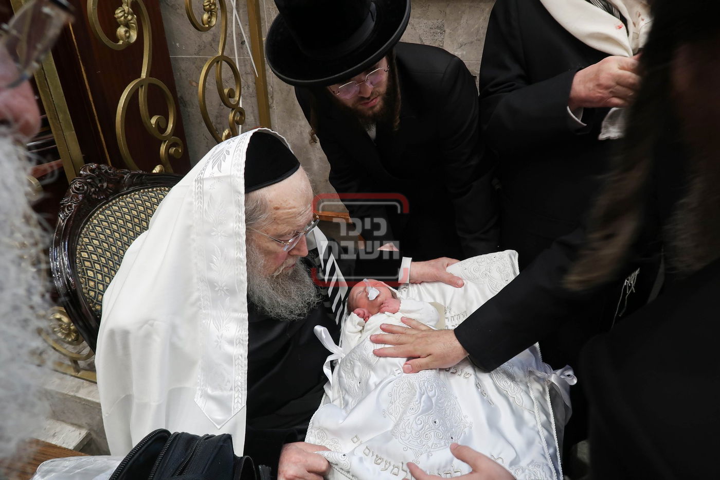 הגה"צ רבי יעקב מאיר שעכטר בברית לנין האדמו"ר מסלונים