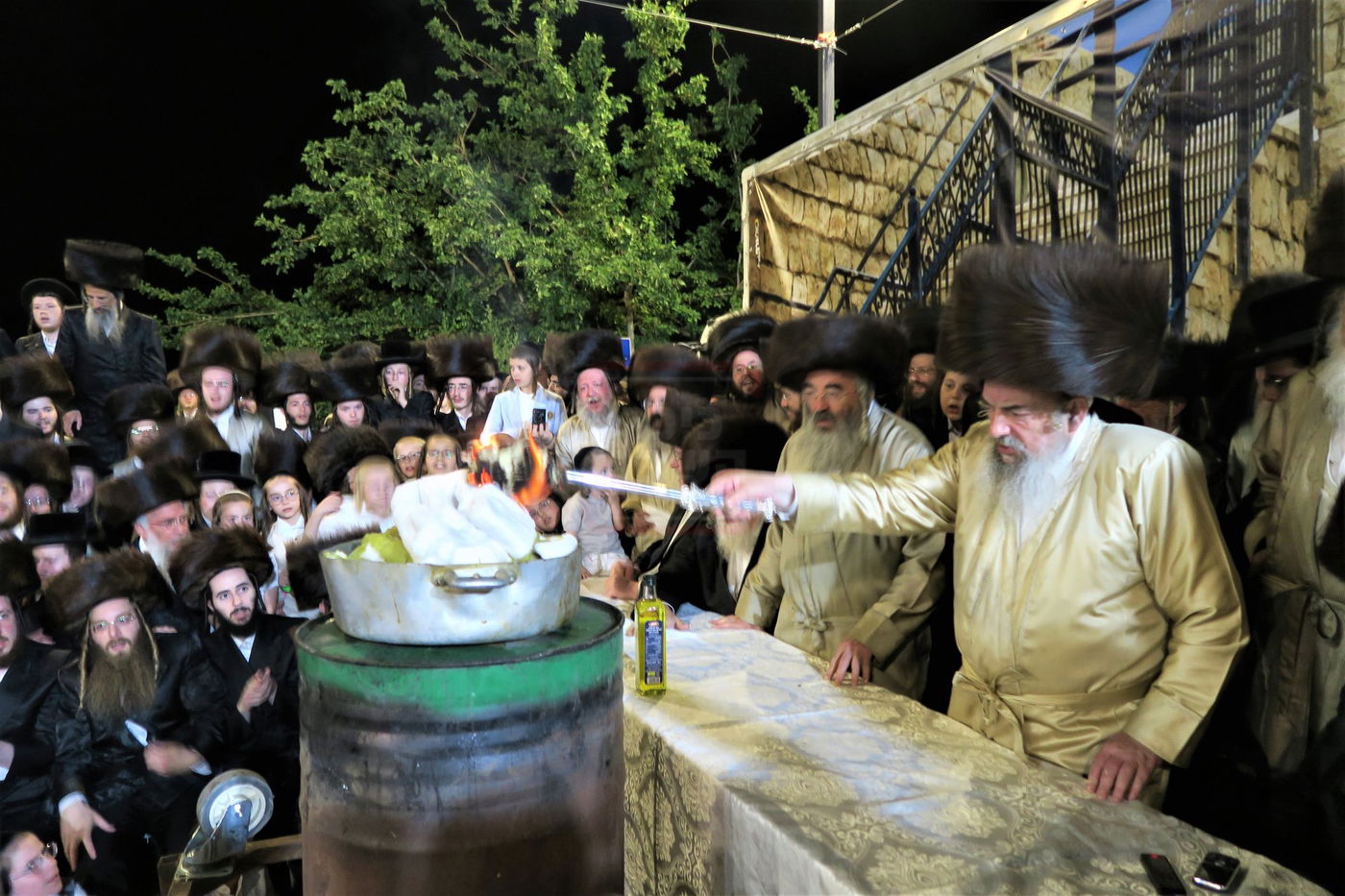 האדמו"ר מלעלוב שבת בהעלותך במירון