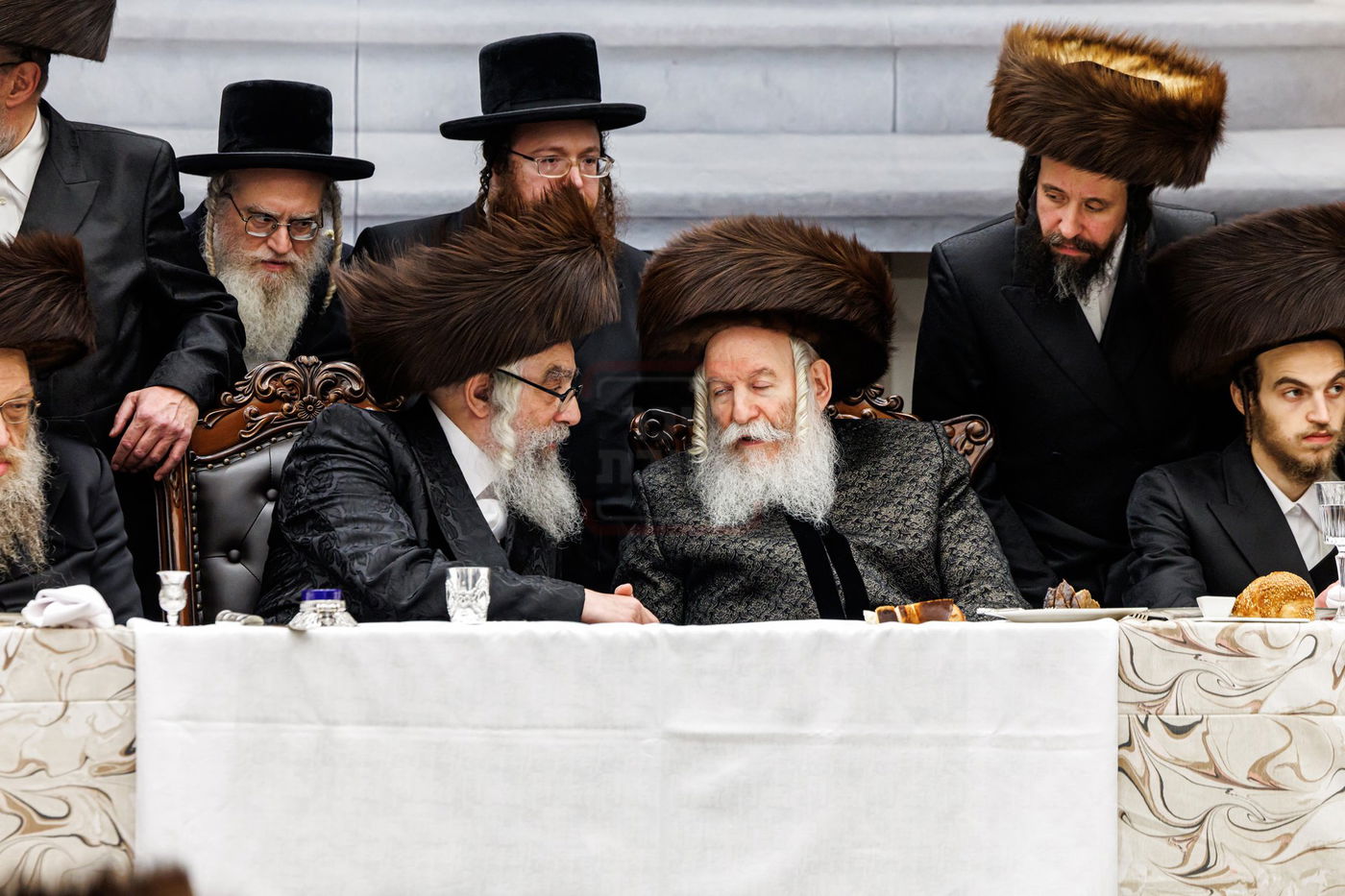 האדמו"ר מויז'ניץ מונסי בשמחת בית באבוב