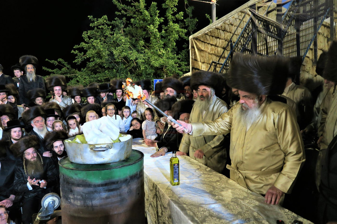 האדמו"ר מלעלוב שבת בהעלותך במירון