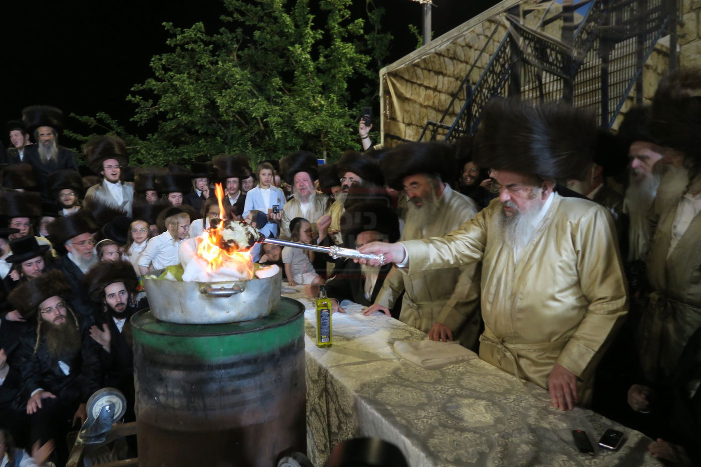 האדמו"ר מלעלוב שבת בהעלותך במירון