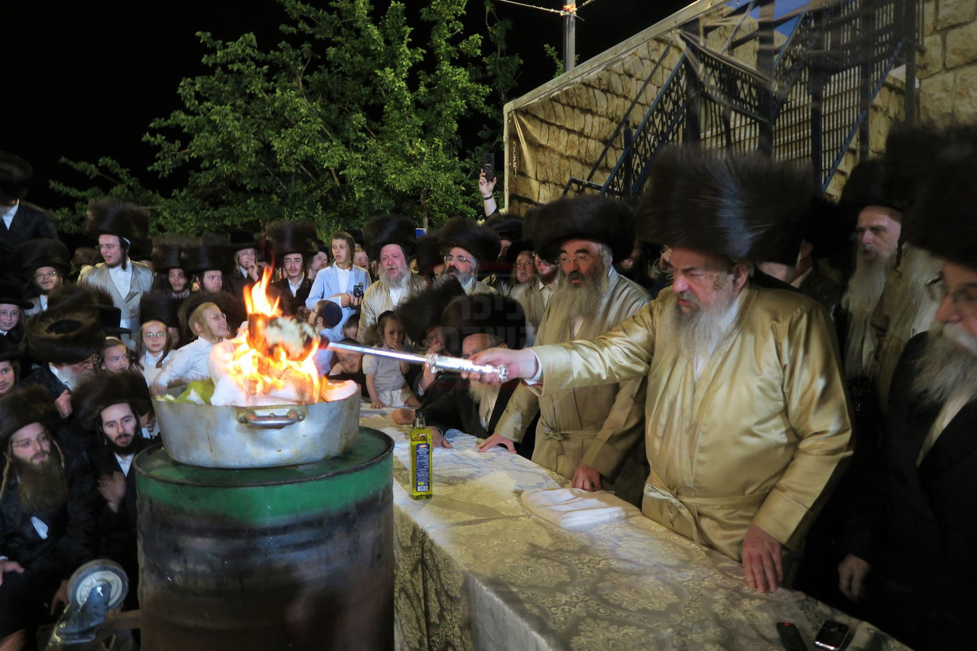 האדמו"ר מלעלוב שבת בהעלותך במירון